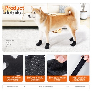 Nouvelles Bottes Antidérapantes Solides et Écologiques pour Chiens – Faciles à Enfiler, Conception Ouverte, Respirantes, Protection des Pattes pour Chiens Âgés sur Sols en Bois Dur – Lot de 4 - Product Image 2