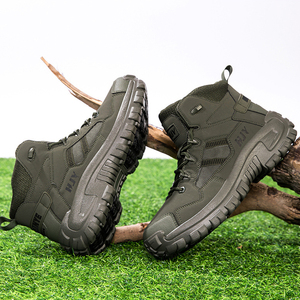 SF33 707 Men Fashion New Stock Black Mesh <b>Hiking</b> <b>Boots</b> Waterproof Outdoor All Season Work Shoes - Product Image 2