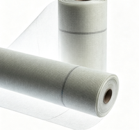 Gulungan Jaring Fiberglass E-Glass Putih Bebas Alkali, Tenun Polos, Anti Retak, untuk Insulasi Bangunan
