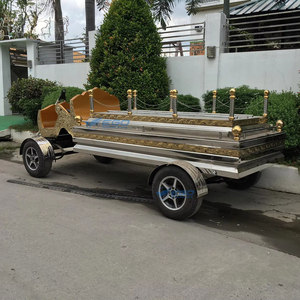 รถศพสีดำแบบลากม้า บริการขนส่งพิเศษ ขายตรงจากโรงงาน รถศพไฟฟ้า - Product Image 4