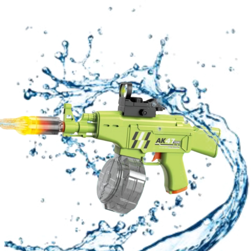ウォータービーズガン（2個セット）電動式AKM47モデル射的　水弾　おもちゃ　銃 2023 Ak-47 Toy Electric Water Gel Shooter Summer Outdoor