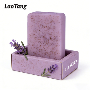 סבון פנים פילינג עמוק לניקוי ולחות עם שמן ורדים אורגני בסיטונאות, סבון רחצה בניחוח ורדים ולבנדר - Product Image 1