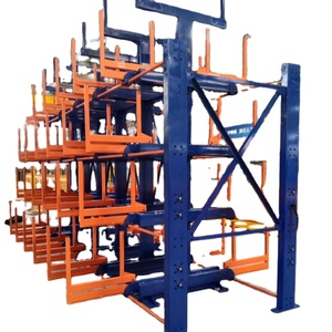 Étagère de stockage verticale à commande manuelle industrielle pour tuyaux et profilés, rayonnage à palettes en porte-à-faux durable - Product Image 1