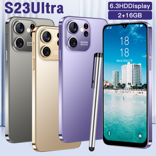 Hot New S23 Ultra in Stock 4G Android Smartphone 16GB RAM 1TB Storage 6.3Inch HD Screen