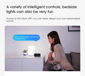 <span class=keywords><strong>Xiaomi</strong></span> lampe de chevet 2 lumière intelligente commande vocale interrupteur tactile <span class=keywords><strong>Mi</strong></span> Home App ampoule LED pour Homekit Siri & <span class=keywords><strong>Xiaomi</strong></span> horloge - Product Image 5