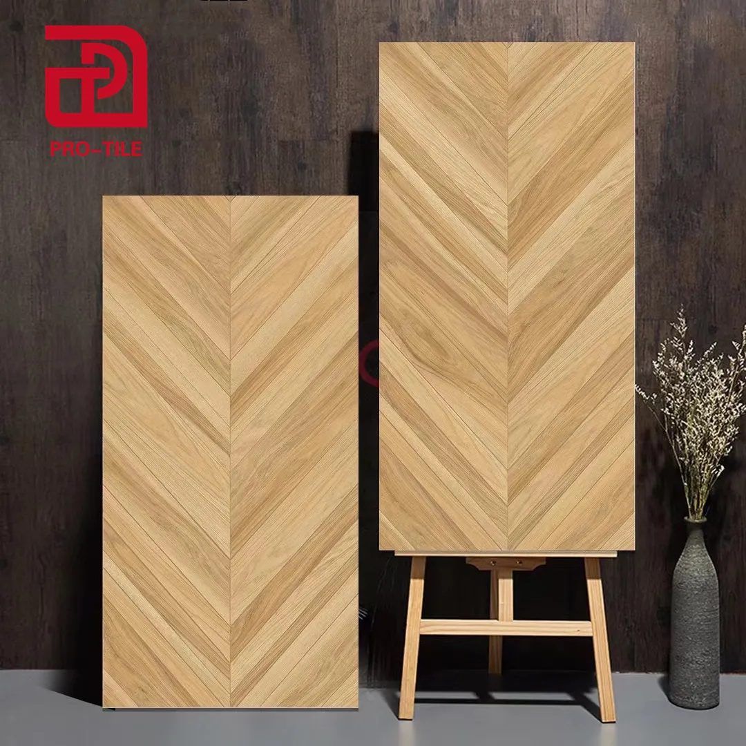 600*1200mm look wood Non-slip Glazed Porcelain Floor Wood Tile For Living Room