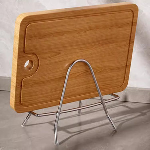 Soporte de acero inoxidable Nahe para tablas de cortar, organizador multifuncional para encimera de cocina, para cuchillos y tapas. - Product Image 1