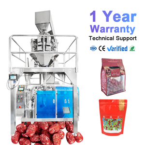 Machine d'emballage automatique haute performance pour sachets préformés à fermeture éclair, type Doypack, pour le remplissage et la scellage de dattes rouges et de noix - Product Image 1