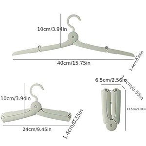 Perchas plegables de viaje, perchas portátiles, perchas de secado para viajes y negocios, perchas de secado a prueba de viento y antideslizantes, 1/3 Uds. - Product Image 1
