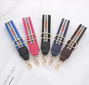 Multicolor Golden Buckle Adjustable Bag Straps Purse Strap Replacement Crossbody Purse Strap for Women