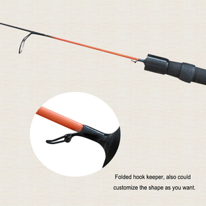 Canne à pêche en fibre de verre et carbone 24''-36'' pour la pêche sur glace et à la mouche, action moyenne, guides en acier inoxydable, spinning rapide, pour truite en rivière et en lac - Product Image 5