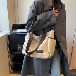 Fashion <b>Bag</b> Women's Shoulder <b>Bag</b> Women's Cotton Canvas Handheld Shopping <b>Bag</b> - Product Image 5