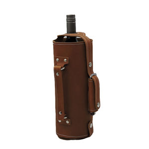 High Quality Leather Wine Bag for Promotional Items Giveaway Gift Custom Handmade Vegetable Tanned Leather <b>Spotting</b> Scope OEM - Product Image 1