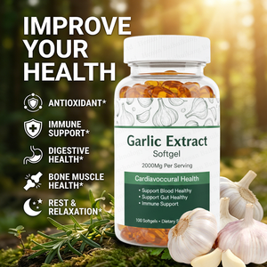 %100 Saf Soğuk Pres Sarımsak Yağı Konsantresi Doğal Besin Takviyesi Bağırsak Sağlığı ve Antioksidan Desteği İçin - Product Image 3