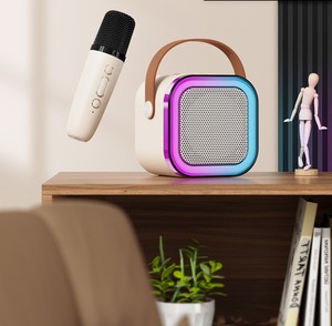 Microphone K12 <span class=keywords><strong>pas</strong></span> <span class=keywords><strong>cher</strong></span>, haut-parleur <span class=keywords><strong>sans</strong></span> <span class=keywords><strong>fil</strong></span> <span class=keywords><strong>portable</strong></span> <span class=keywords><strong>avec</strong></span> microphone pour karaoké à domicile pour enfants, mini-haut-parleurs - Product Image 5
