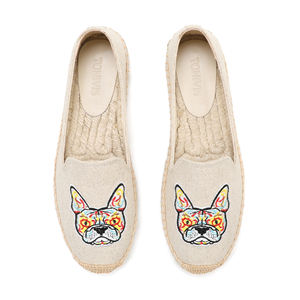 Alpargatas de Lona de Alta Calidad, Cómodas, con Suela Gruesa, Sandalias de Moda Sin Cordones, Zapatos Planos Casuales con Material Superior Elegante - Product Image 5