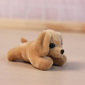 12cm mignon en peluche 3D porte-clés couché chiot en peluche <span class=keywords><strong>Labrador</strong></span> poupée pendentif en peluche chiot porte-clés - Product Image 5