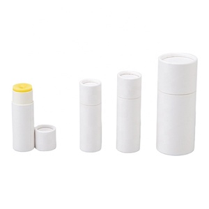 Vide biodégradable personnalisé cosmétique Chapstick papier <span class=keywords><strong>Tube</strong></span> déodorant papier baume à lèvres Tubes - Product Image 1