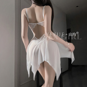 Lingerie féminine <span class=keywords><strong>Pure</strong></span> Desire, nuisette sexy en maille à lacets, push-up, uniforme de séduction pour rendez-vous, pyjama de détente pour femme - Product Image 5