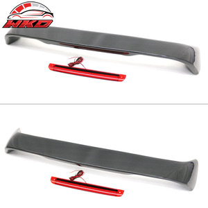 เหมาะสำหรับ Honda Civic Coupe 2 ประตู ปี 1996-2000 สปอยเลอร์หลังพร้อมไฟ LED ลายคาร์บอนไฟเบอร์ - Product Image 3