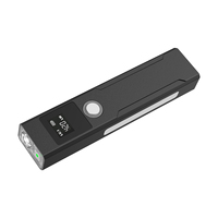 Linterna LED Recargable IP65 Resistente al Agua, Haz Verde y Blanco, 1200 Lúmenes, USB-C, para Camping, Aleación de Aluminio 6061, Plana, de Bolsillo, EDC