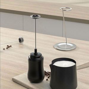 Espumador de Leche Recargable con Soporte, Mezclador de Café, Espumador de Leche Eléctrico Automático de Mano - Product Image 5