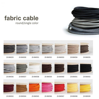 VDE 2*0,75mm 3*0,75mm Cable de carrete Cable trenzado de nailon Cable de cobre Cable de alimentación