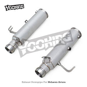 Tubo de bajada de motor de fábrica para Mclaren <span class=keywords><strong>Artura</strong></span> 3,0 T <span class=keywords><strong>Spider</strong></span> 2023-2024 Motor de acero inoxidable Sistema de escape de tubo recto - Product Image 4