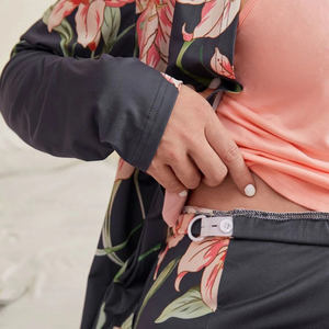 <span class=keywords><strong>Ropa</strong></span> de maternidad, pijamas para mujer, bata con estampado Floral y pantalones de cintura elástica ajustable, Conjunto de pijama, <span class=keywords><strong>ropa</strong></span> de descanso, conjuntos para mujer - Product Image 5