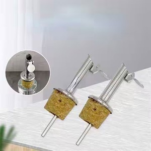 Cao Cấp Biểu Tượng Tùy Chỉnh Thiết Kế Thép Không Gỉ Rượu Vang <span class=keywords><strong>Pourer</strong></span> Nút Chai Rượu Vang Bụi Bìa Dầu Ô Liu Rượu Chai Đổ Rượu Vang <span class=keywords><strong>Pourer</strong></span> - Product Image 6