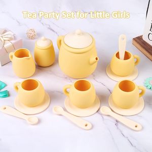 Silicone <strong>Tea</strong> <strong>Party</strong> <strong>Set</strong> for Little Girls Boys Non Breakable Cute Toy Kitchen Accessories for Children Dishwasher Safe - Product Image 3