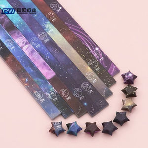 Hot Sale Origami Handmade Tissue <span class=keywords><strong>Paper</strong></span> Strip Double Sided Cor Decoração para Star Variedade para Projetos DIY - Product Image 1