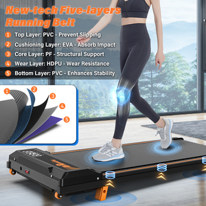 Caminadora Plegable Compacta para Debajo del Escritorio con 3 Niveles de Inclinación, Máquina Eléctrica para Caminar de Bajo Ruido para Uso en Casa u Oficina - Product Image 3