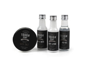 Ensembles cadeaux de toilette pour hommes <span class=keywords><strong>Gel</strong></span> <span class=keywords><strong>douche</strong></span> nettoyant naturel personnalisé Lotion pour le corps Sel de bain moussant Ensemble de soins de la peau pour hommes - Product Image 5