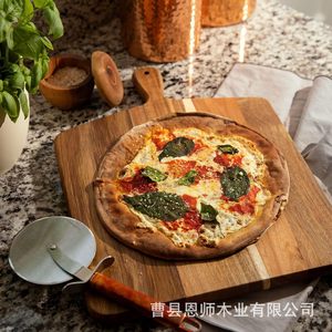 Acacia <b>Wood</b> Cutting Board 44x33x1.5 Cm With Handle Rectangle Kitchen Chopping <b>Block</b> For Fruit Vegetable Pizza - Product Image 3