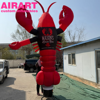 Décoration de campagne publicitaire Homard Gonflable Dansant
