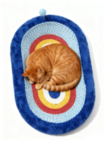 Griffoir pour chat en sisal, grand nid pour chat, 2 en 1, jouet pour gratter les pattes des animaux de compagnie, griffoir pour chat quatre saisons, lit pour chat, griffoir FSC