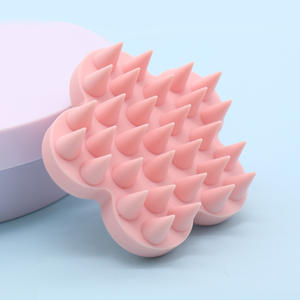 Brosse de nettoyage pour animaux de compagnie, brosse à shampooing en silicone, chiens, chats, douche, lavage, curry, accessoires pour poils de <span class=keywords><strong>chien</strong></span>, massage du dos du <span class=keywords><strong>chien</strong></span>, portable, simple - Product Image 4