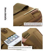 Sac Tactique à Bandoulière Unique pour Extérieur, Sacoche de Ceinture, Pochette Sécurité, Sac de Poitrine, Poche pour Gadgets, Holster Multifonction pour Téléphone Portable
