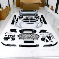 Kit de Carrocería para Audi R8 Estilo Antiguo a Nuevo Material de Fibra de Vidrio+PP Parachoques Delantero Faldones Laterales Labio Trasero Parrilla Alerón Bodykit
