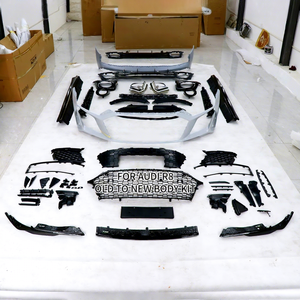 アウディ R8用ボディキット 旧型→新型スタイル変更 FRP+PP素材 フロントバンパー サイドスカート リアリップ グリル スポイラー ボディキット - Product Image 1