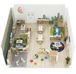 Meubles de classe bon marché en bois pour l'aménagement de la maternelle Eibele, tables et chaises écologiques, ensembles de meubles en bois pour la crèche - Product Image 6