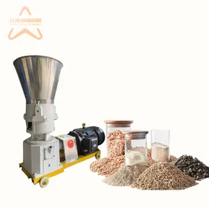 Poort Hot Selling Kleine Eco Maïs Steel Koe Mest Biomassa Pellet Persmachine Hout Zaagsel Briket Making Machine Prijs