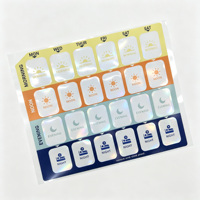 Étiquette personnalisée en PVC transparent pour boîte à médicaments, pour l'emballage pharmaceutique et de compléments alimentaires