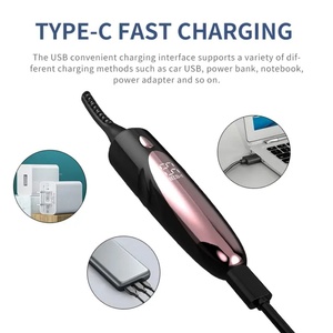 LED Display 24 Hours Long Lasting <b>USB</b> Rechargeable Electric Fast <b>Heated</b> Eyelash Curlers for Makeup Tools - Product Image 3