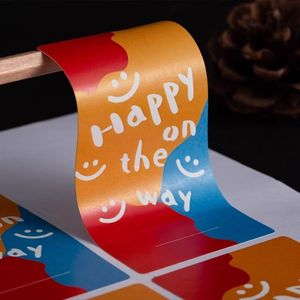 Giấy dán tròn tùy chỉnh, keo Vinyl, nhãn dán chống nước, nhãn in, cuộn nhãn dán. - Product Image 3