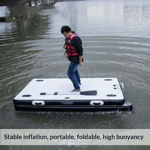 Plataforma Flotante Multifuncional Plegable y Portátil ELECVIVA, Inflable, de PVC Grueso, para Pesca y Deportes Acuáticos - Product Image 6