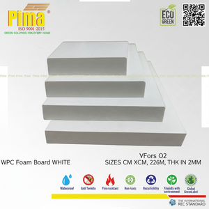 WPC แผ่นโฟมพีวีซีหนา25มม. 0.6กรัม/ความหนาแน่น cm3สีขาวป้องกันปลวกเฟอร์นิเจอร์น้ำหนักเบาวัสดุกันน้ำ - Product Image 1
