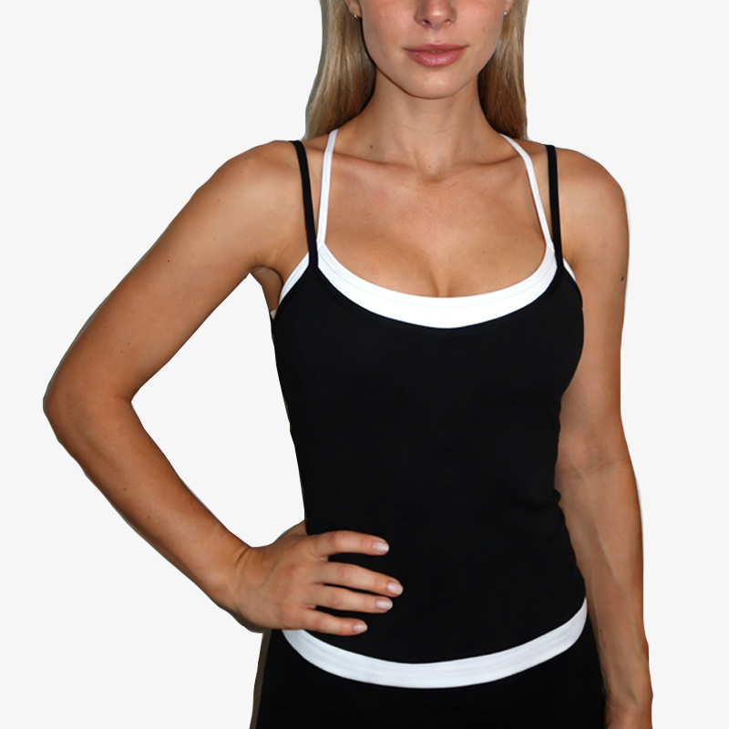 New Arrival Solid Women Double Layer tank Top Butter Soft Yoga Fitness Vest Backless Gym Pad Top Custom Label