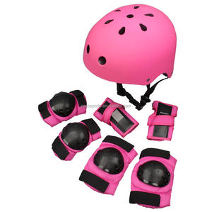 Casque et genouillères pour enfants de 3 à 12 ans, protection sportive double usage, skateboard, patins à roulettes, coque ABS, réglage de la couleur du logo personnalisé - Product Image 4